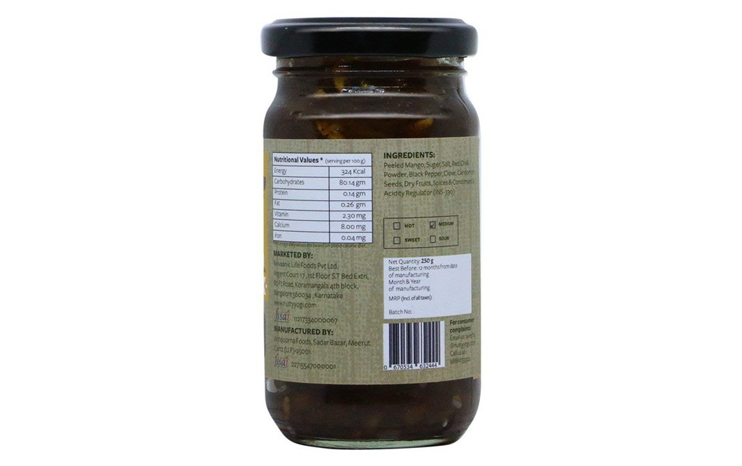 Nutty Yogi Chunda Pickle    Glass Jar  250 grams